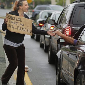 Help panhandlers?